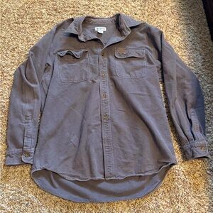 Carhart Men's Gray Button-Up Shirt